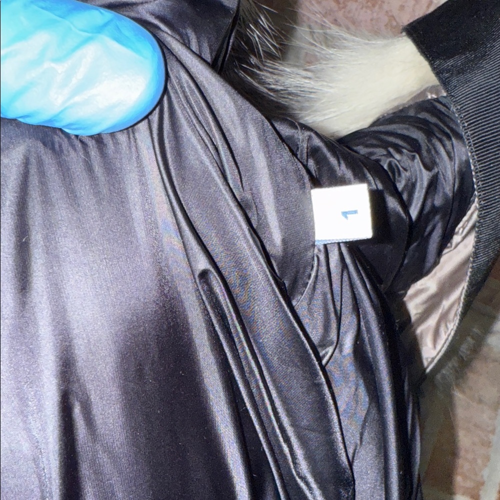 Womens Moncler Gresfur Giubbotto Shiny Taupe Quilted Jacket size 1 US size small - Picture 12 of 14